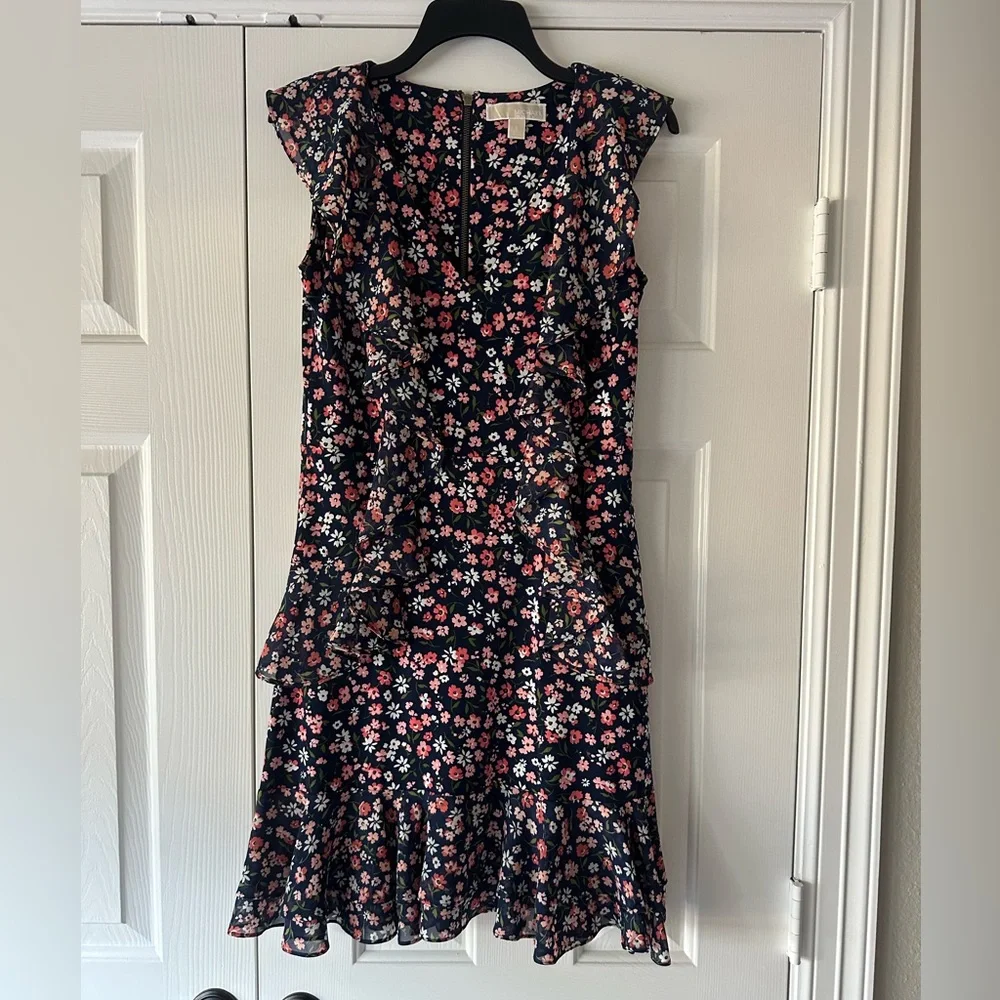 Michael Kors, Fit & Flare, Ruffles Galore Dress. Sz S Excellent Condition
